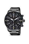 Citizen Sports Eco Drive Black Dial Black Stainless Steel Watch For Men - CA0695-84E