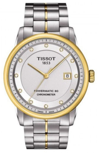 Tissot Luxury Powermatic 80 White Dial Silver Steel Strap Watch For Men - T086.408.22.036.00