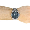 Gucci Dive Black Dial Silver Steel Strap Watch For Men - YA136208