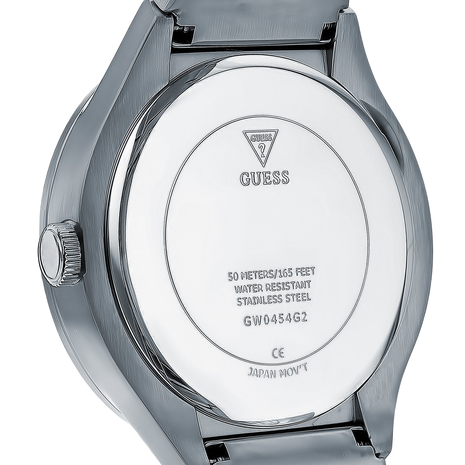 Guess Scope Black Dial Silver Steel Strap Watch for Men - GW0454G1