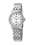 Tissot Le Locle Lady Automatic Diamonds Silver Dial Silver Steel Strap Watch For Women - T006.207.11.036.00