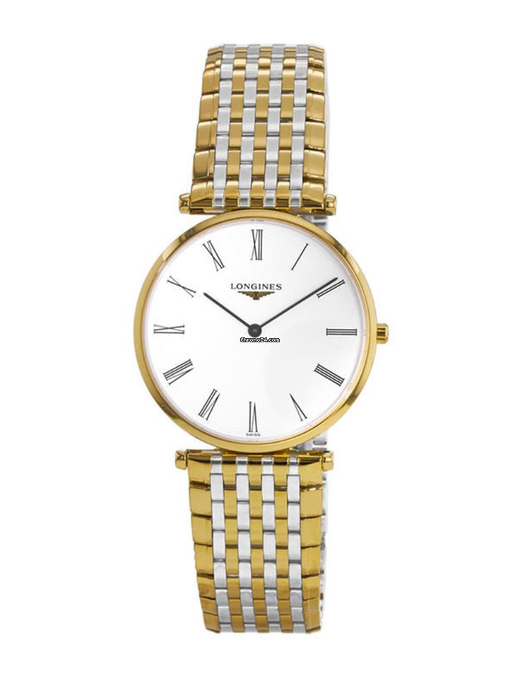 Longines La Grande Classique De Longines White Dial Two Tone Mesh Bracelet Watch for Women - L4.755.2.11.7