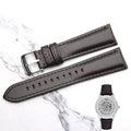 Emporio Armani Meccanico White Dial Brown Leather Strap Watch For Men - AR1946