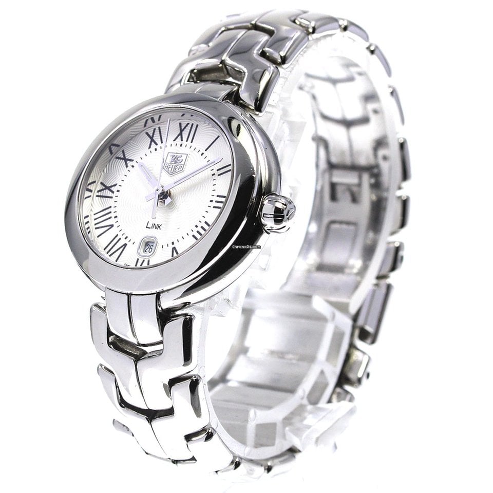 Tag Heuer Link Mother of Pearl Dial Silver Steel Strap Watch for Women - WAT1416.BA0954