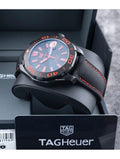 Tag Heuer Aquaracer Calibre 5 Automatic Titanium Black Dial Black Nylon Strap Watch for Men - WAY208A.FC6381