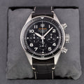 Tag Heuer Autavia Chronometer Flyback Automatic Chronograph Black Dial Black Leather Strap Watch for Men - CBE511A.FC8279