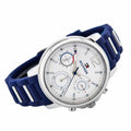 Tommy Hilfiger Claudia White Dial Blue Steel Strap Watch for Women - 1781746
