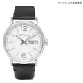 Marc Jacobs Marc Fergus White Dial Black Leather Strap Watch for Men - MBM5076