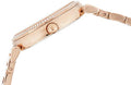 Michael Kors Caitlin Red Dial Rose Gold Steel Strap Watch for Women - MK3377