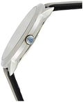 Calvin Klein Minimal Grey Dial Black Leather Strap Watch for Men - K3M221C4