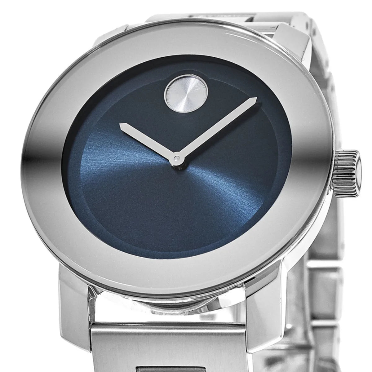 Movado Bold Blue Dial Silver Steel Strap Watch for Women - 3600396