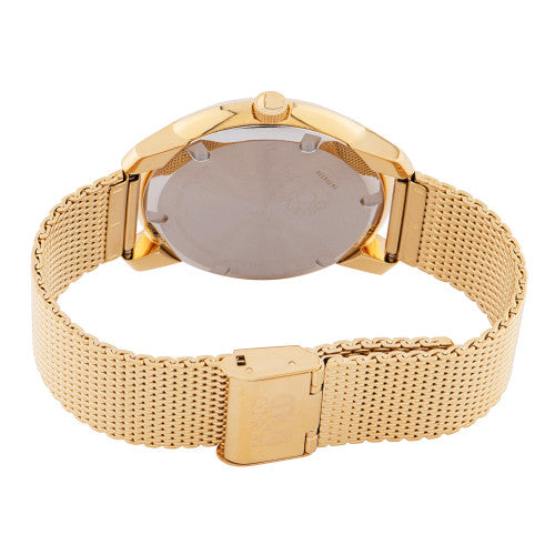 Movado Bold Diamonds Gold Dial Gold Mesh Bracelet Watch For Men - 3600460