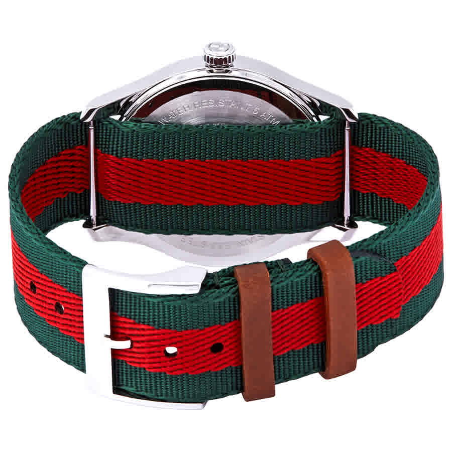 Gucci Le Marche des Merveilles Red & Green Dial Red & Green Nylon Strap Unisex Watch - YA1264060