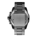 Diesel Mega Chief Chronograph Black Dial Black Steel Strap Watch For Men - DZ4355