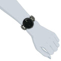 Gucci Interlocking G Black Dial Black Leather Strap Watch For Women - YA133302