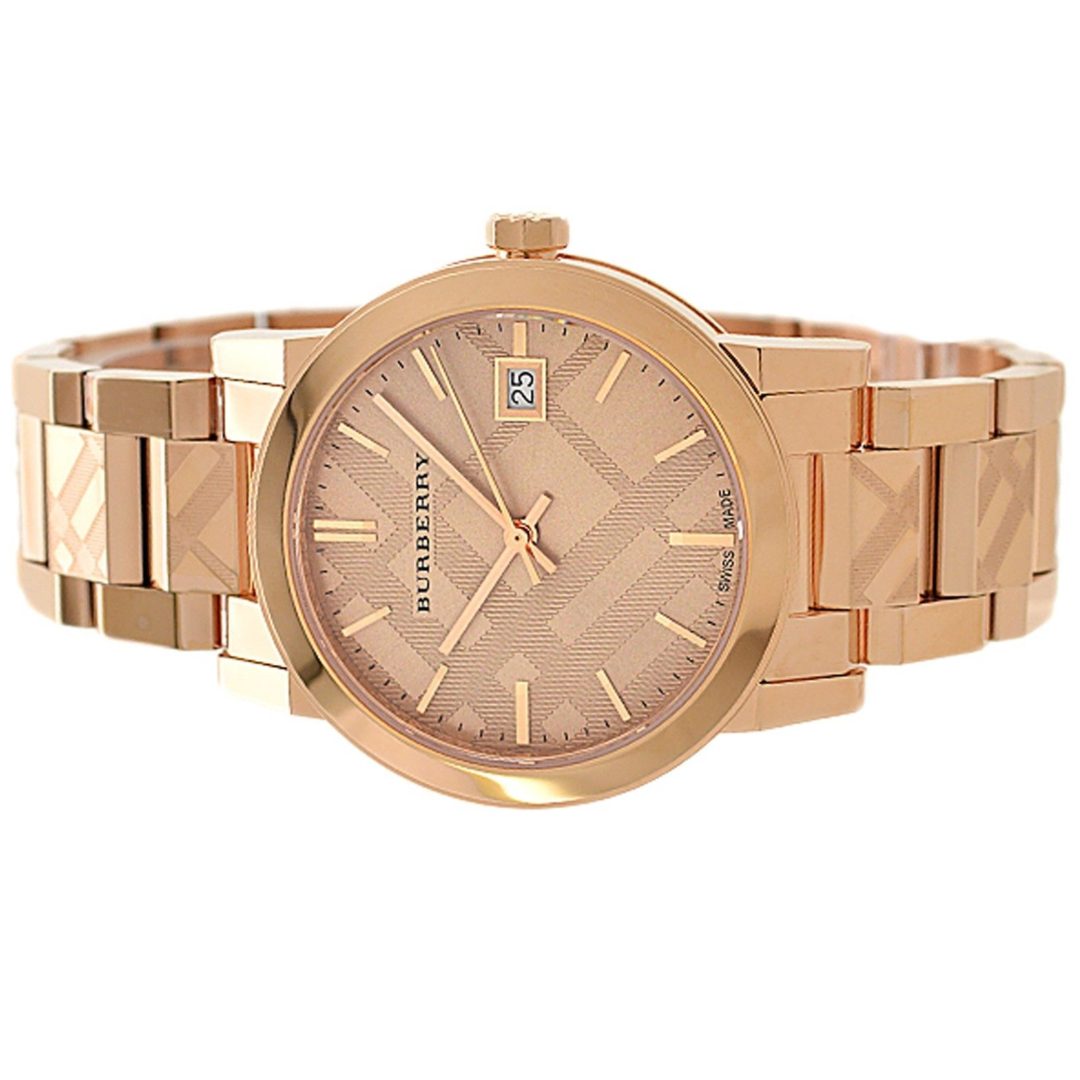 Burberry The City Rose Gold Dial Rose Gold Steel Strap Watch for Women - BU9146