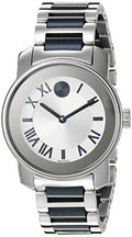 Movado Bold Silver Dial Two Tone Steel Strap Watch For Women - 3600354