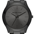 Michael Kors Slim Runway Black Dial Black Steel Strap Watch for Men - MK8507