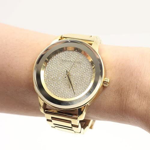 Michael Kors Kinley Gold Dial Gold Steel Strap Watch for Women - MK6209