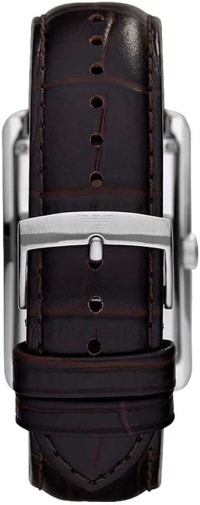 Emporio Armani Classic Brown Dial Brown Leather Strap Watch For Men - AR1605