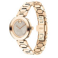 Movado Bold Crystal Pave Rose Gold Dial Rose Gold Steel Strap Watch For Women - 3600493