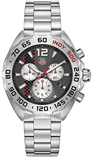 Tag Heuer Formula 1 Quartz Chronograph Grey Dial Silver Steel Strap Watch for Men - CAZ1114.BA0877