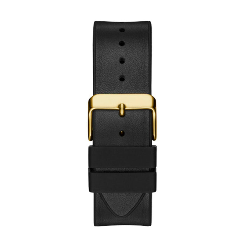 Guess Phoenix Multifunction Black Dial Black Leather Strap Watch for Men - GW0202G1