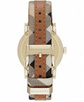 Burberry The City Champagne Dial Brown Leather Strap Watch for Women - BU9133