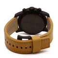 Marc Jacobs Larry Black Dial Tan Leather Strap Watch for Men - MBM5053