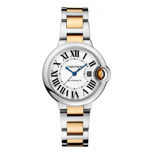 Cartier Ballon Bleu de Cartier Silver Dial Two Tone Steel Strap Watch for Women - W2BB0030