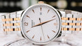 Tissot T Classic Tradition White Dial Two Tone Mesh Bracelet Watch For Men - T063.610.22.037.01