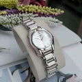Tissot T Wave Mother of Pearl Dial Two Tone Steel Strap Watch For Women - T023.210.11.117.00