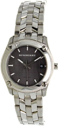 Burberry Herringbone Grey Dial Silver Steel Strap Watch for Women - BU1851