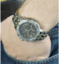 Tissot T Sport PRS 200 Chronograph Black Dial Two Tone Steel Strap Watch For Men - T067.417.22.051.00