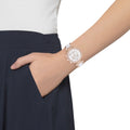 Michael Kors Parker White Dial Two Tone Steel Strap Watch for Women - MK5774