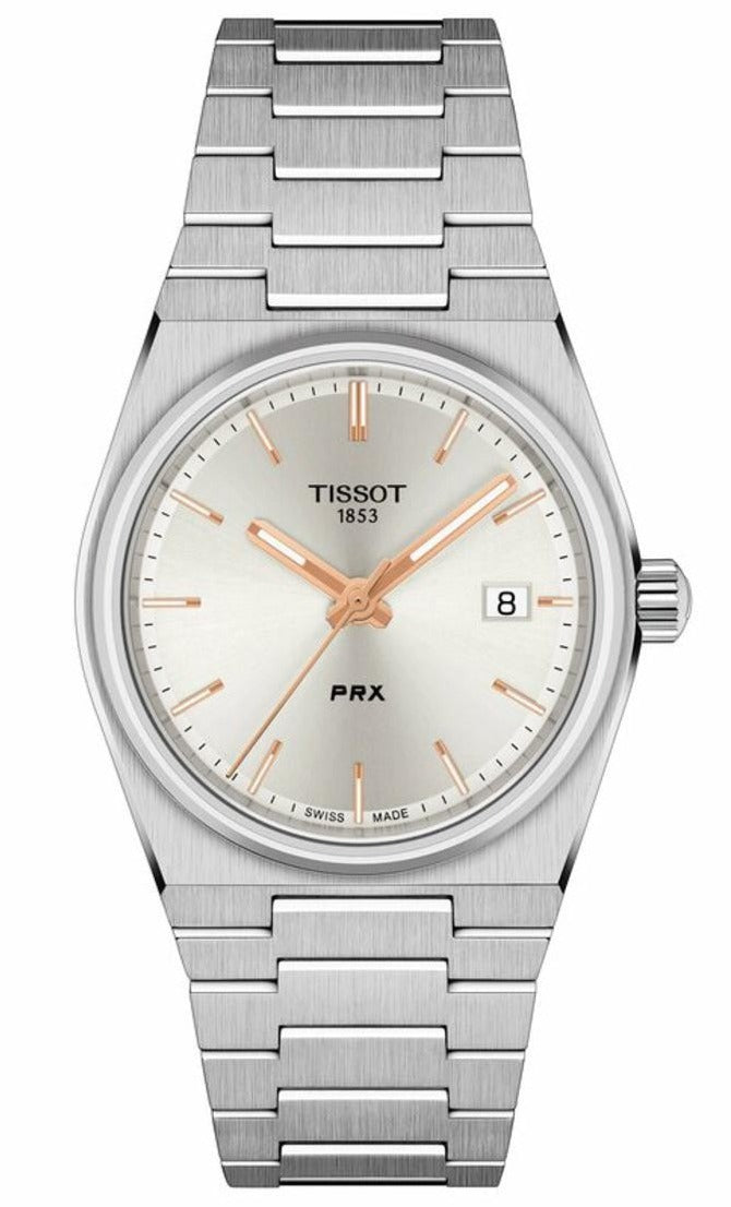 Tissot PRX 35mm Silver Dial Silver Steel Strap Watch For Women - T137.210.11.031.00