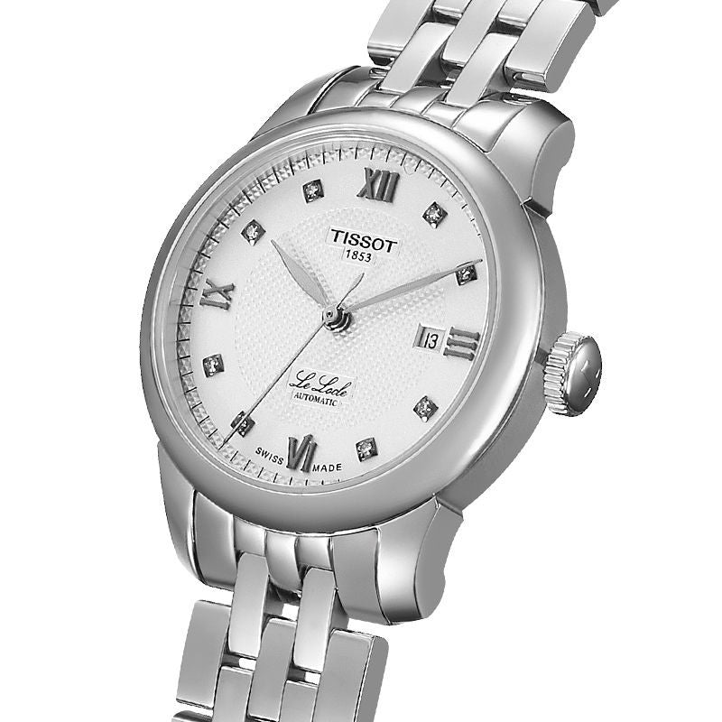Tissot Le Locle Automatic Lady Silver Dial Silver Steel Strap Watch For Women - T006.207.11.036.00
