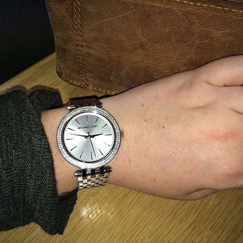 Michael Kors Darci Silver Dial Silver Steel Strap Watch for Women - MK3190