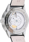 Movado 1881 Automatic Black Dial Black Leather Strap Watch for Men - 606873