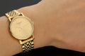 Tissot Everytime Lady Gold Dial Gold Plated Mesh Bracelet Watch for Women - T143.210.33.021.00