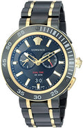 Versace V Extreme Pro Two Tone Dial Stainless Steel Strap Watch for Men - VCN040017