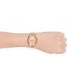 Michael Kors Bradshaw Rose Gold Dial Gold Steel Strap Watch for Women - MK6359