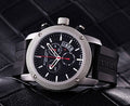 Burberry Endurance Sport Chronograph Black Dial Black Rubber Strap Watch for Men - BU7700