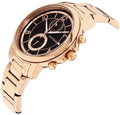 Tommy Hilfiger Claudia Black Dial Rose Gold Steel Strap Watch for Women - 1781820