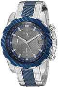 Guess Octane Chronograph Blue Dial Two Tone Steel Strap Watch for Men - W1046G2