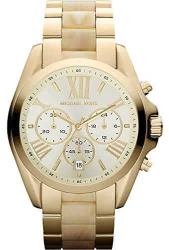 Michael Kors Bradshaw Gold Dial Gold Steel Strap Watch for Women - MK5722