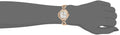 Swarovski Crystal Flower Silver Dial Rose Gold Steel Strap Watch for Women - 5547626