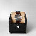 IWC Portofino Automatic Grey Dial Brown Leather Strap Watch for Men - IW356511