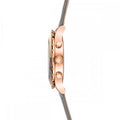 Swarovski Octea Lux Chrono Grey Dial Grey Leather Strap Watch for Women - 5452495
