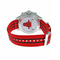 Tissot Quickster Chronograph NBA Chicago Bulls White Dial Red NATO Strap Watch For Men - T095.417.17.037.04
